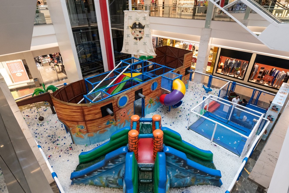 Barco Pirata: diversão em alto mar no Taguatinga Shopping — Foto: Divulgação