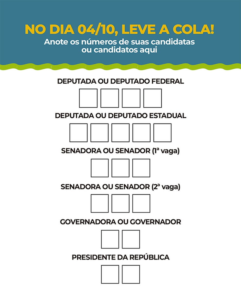 3 de 3
No primeiro turno das elei&ccedil;&otilde;es, leve a cola eleitoral com a ordem de vota&ccedil;&atilde;o em papel. &mdash; Foto: G1
