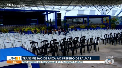 Cerimônia de transmissão de faixa em Palmas será no Espaço Cultural
