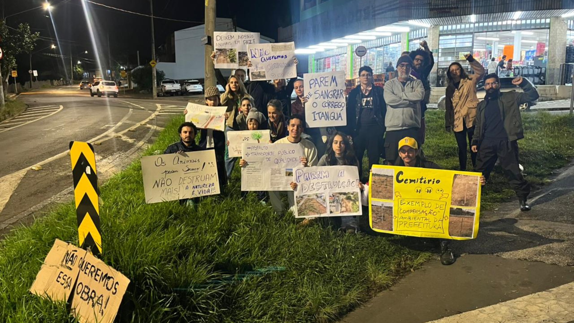 Moradores protestam contra obra de marginal em Sorocaba após morte de saguis; prefeitura nega 