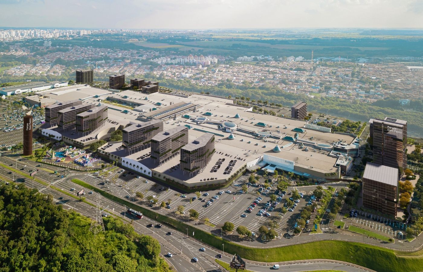 Parque Dom Pedro anuncia expansão com torres corporativa e hoteleira em Campinas