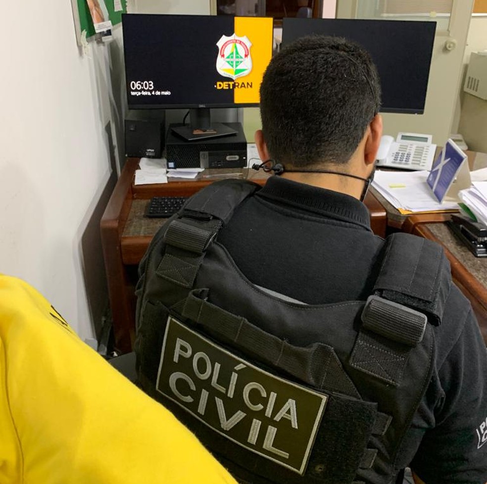 Polícia Civil e Ministério Público investigam fraudes em contratos para manutenção de veículos do Detran-DF — Foto: PCDF/Divulgação