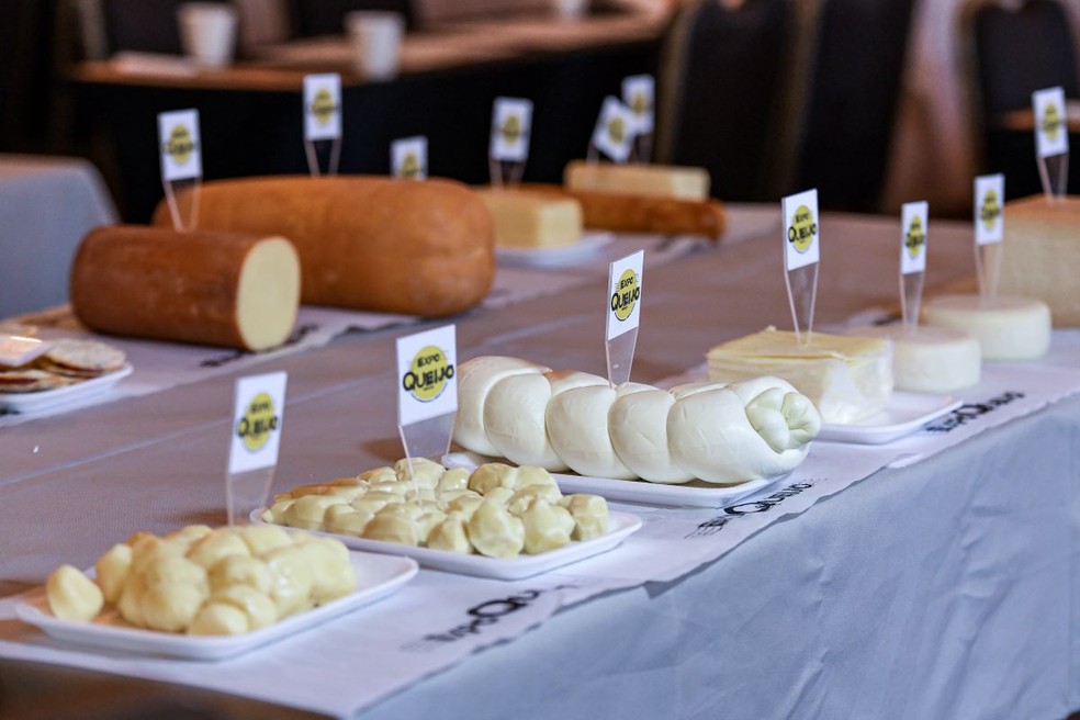 Queijos produzidos no Centro-Oeste de Minas foram premiados em na ExpoQueijo Brasil em Araxá — Foto: ExpoQueijo Brasil/Divulgação