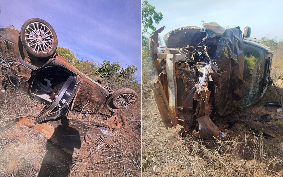 Secretário municipal e radialista esportivo ficam feridos em acidente de carro na Bahia — Foto: Reprodução/Redes Sociais