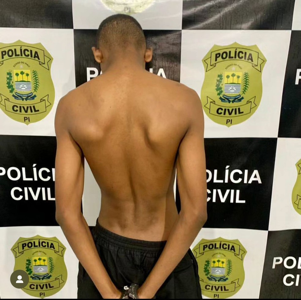 Homem é preso suspeito de tentar matar a tiros ex da atual companheira em Oeiras — Foto: Reprodução