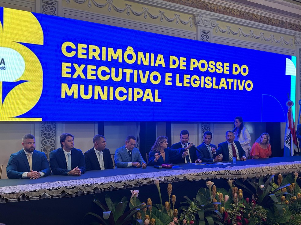 Composição da Mesa Diretora da Câmara de Maceió - Biênio 2025-2026 — Foto: Lucas Leite/g1