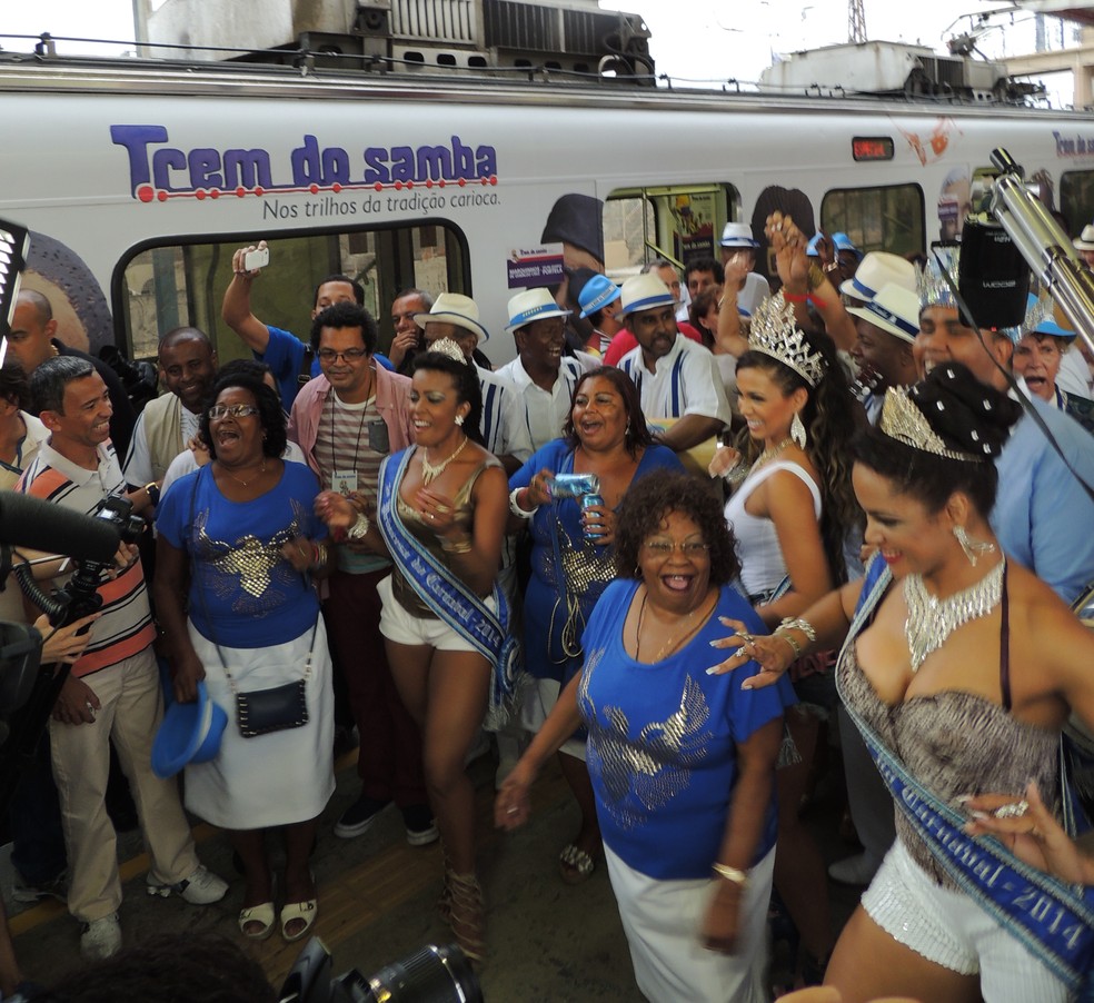 trem do samba — Foto: Divulgação/ Supervia