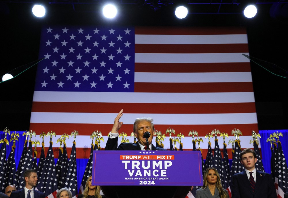 Trump fala em união e promete acabar com guerras; Lula parabeniza vitória eleitoral