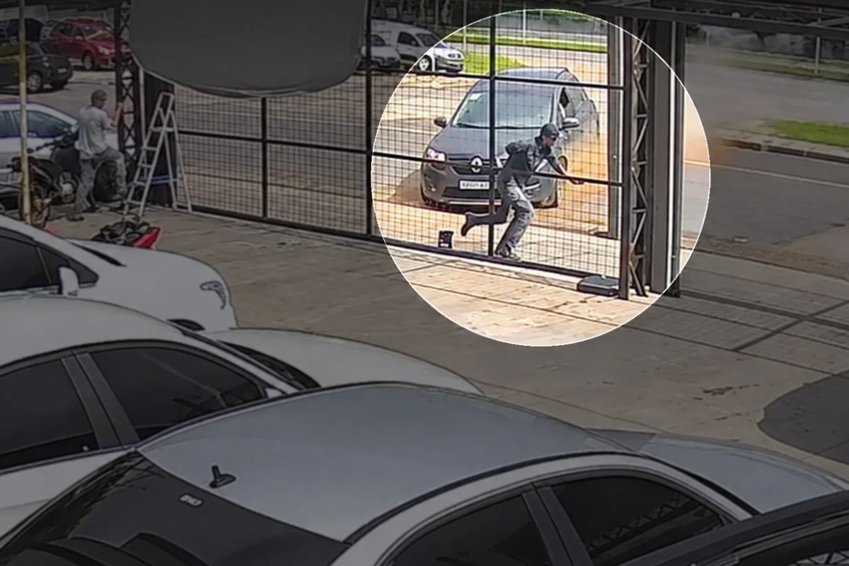 Região: Homem se levanta um segundo antes de ser atropelado por carro desgovernado no interior de SP; VÍDEO