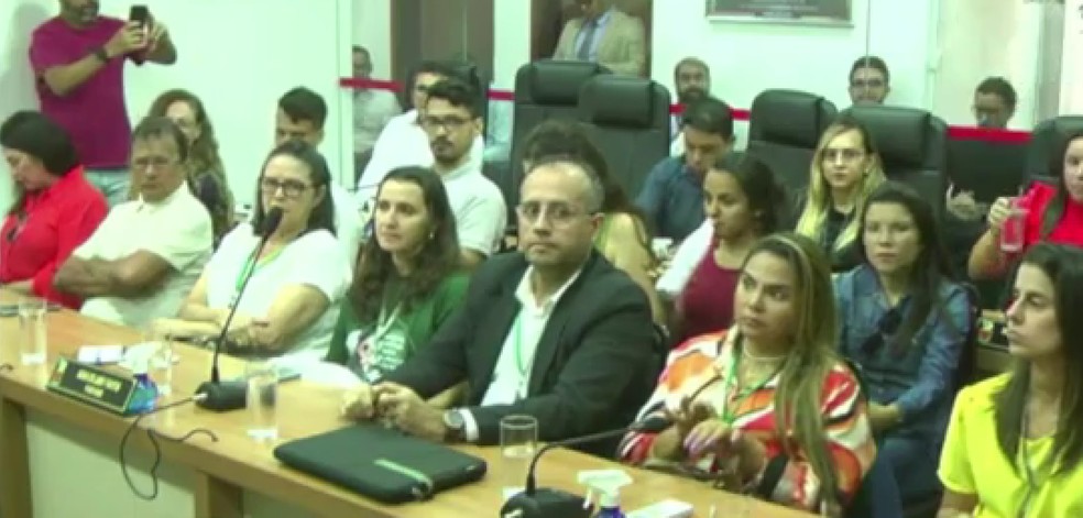 Audiência pública na Câmara de Tibau do Sul — Foto: Reprodução