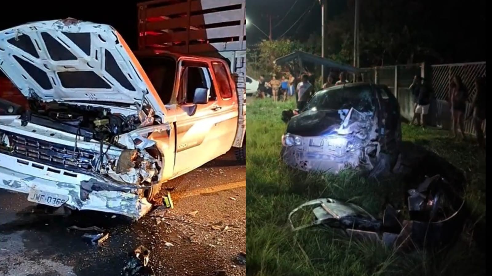 Carro e caminhonete colidem na PA-370 e um dos motoristas fica preso nas ferragens em Santarém