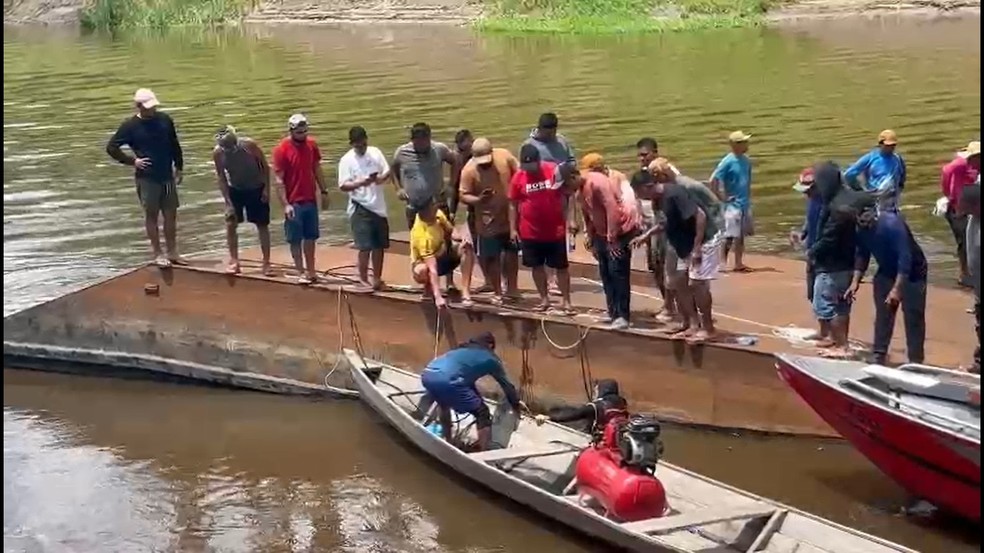 Garimpeiros morrem em naufrágio de embarcações no interior do Amazonas — Foto: Divulgação