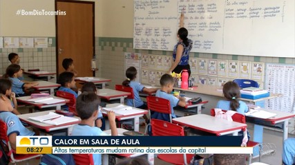 Altas temperaturas mudam a rotina dos estudantes em Palmas