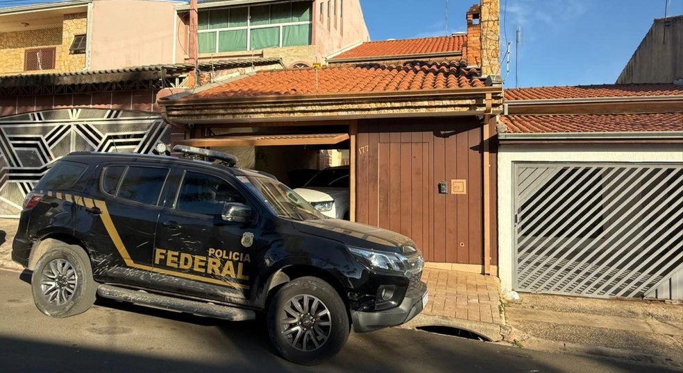 Operação "Lauandi", da Polícia Federal, investiga organização criminosa especializada em fraudes cibernéticas — Foto: Polícia Federal/Divulgação