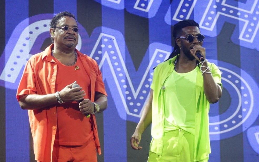 Compadre Washington e Beto Jamaica, vocalistas do grupo É o Tchan — Foto: Divulgação/Sercio Freitas