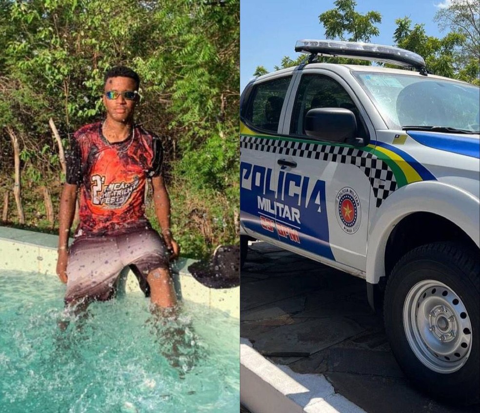Jovem conta que foi torturado por policiais militares em Simplício Mendes, no Piauí — Foto: Reprodução