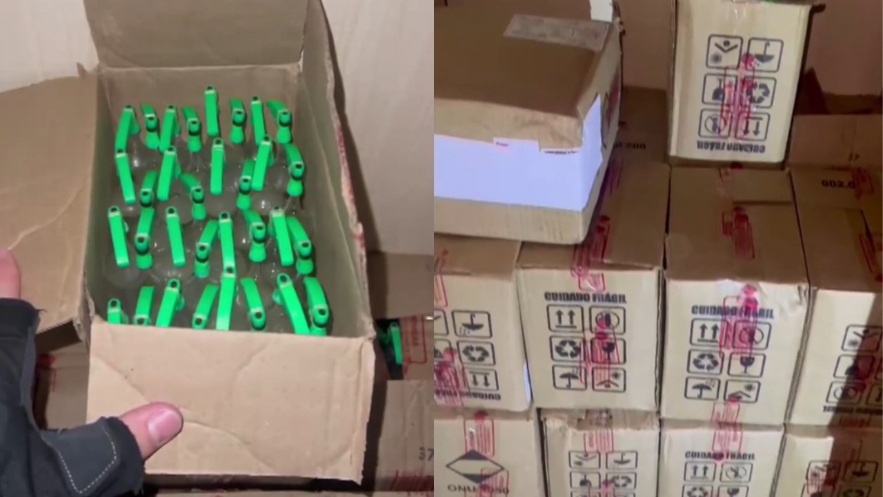 Polícia encontra quase 800 frascos de lança-perfume em guarda-roupa e prende suspeito em casa no Aglomerado da Serra