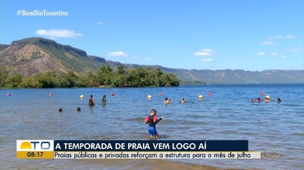 Praias do Tocantins passam por manutenção para receber turistas