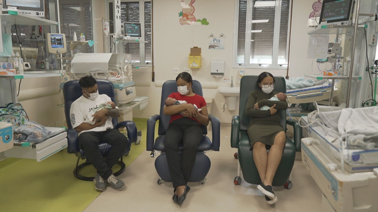 Primeiro caso de trigêmeos nascidos de útero transplantado no mundo é registrado em SP