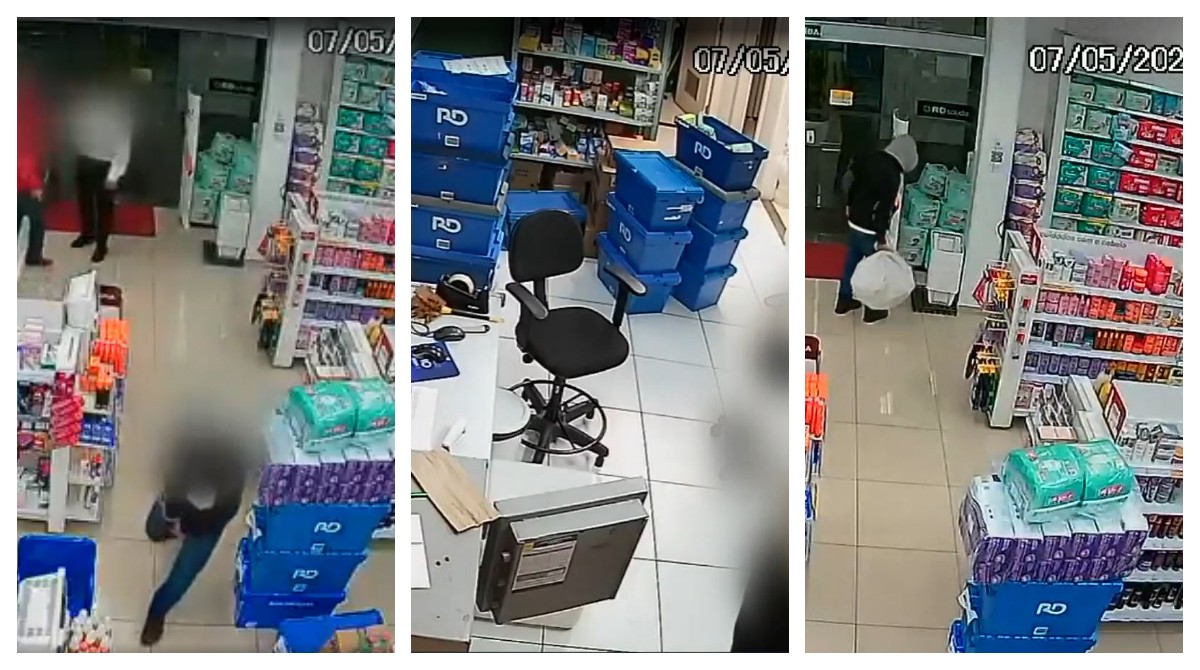VÍDEO: Em 3 minutos, 54 caixas de canetas emagrecedoras são roubadas de farmácia