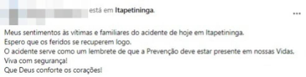 Morte de romeiros em acidente com ônibus gera comoção nas redes sociais — Foto: Reprodução/Redes Sociais