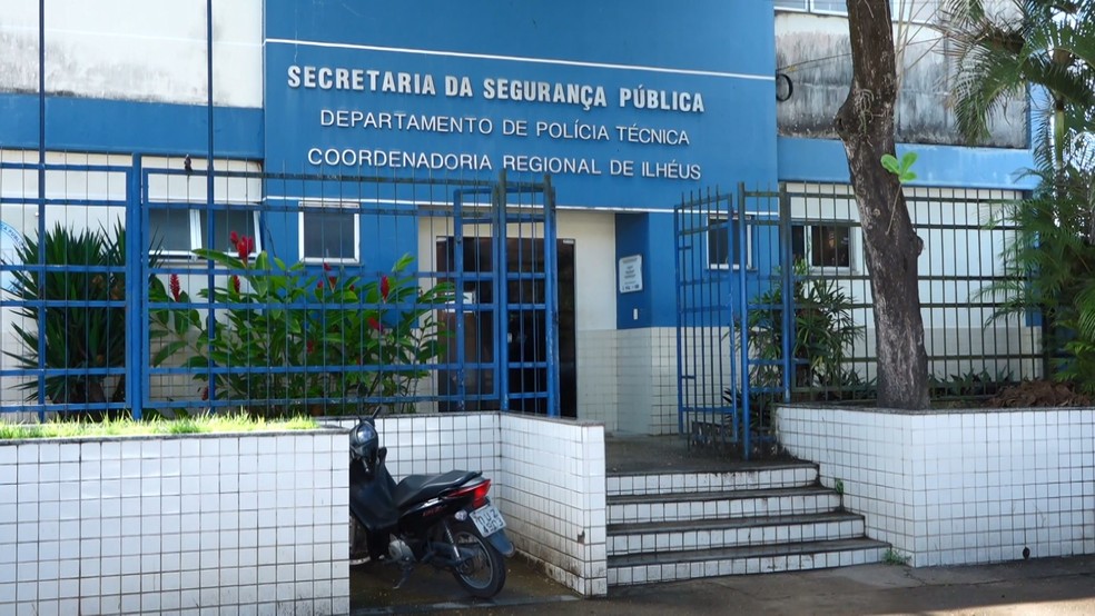 Departamento de Polícia Técnica (DPT) de Ilhéus — Foto: TV Santa Cruz