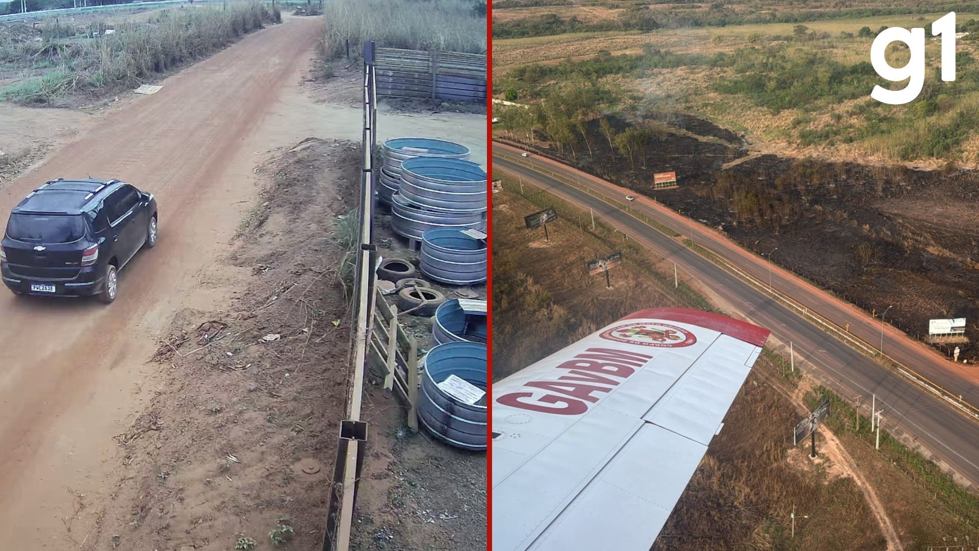 Homem é preso após provocar incêndio às margens da MT-251 em Cuiabá; vídeo