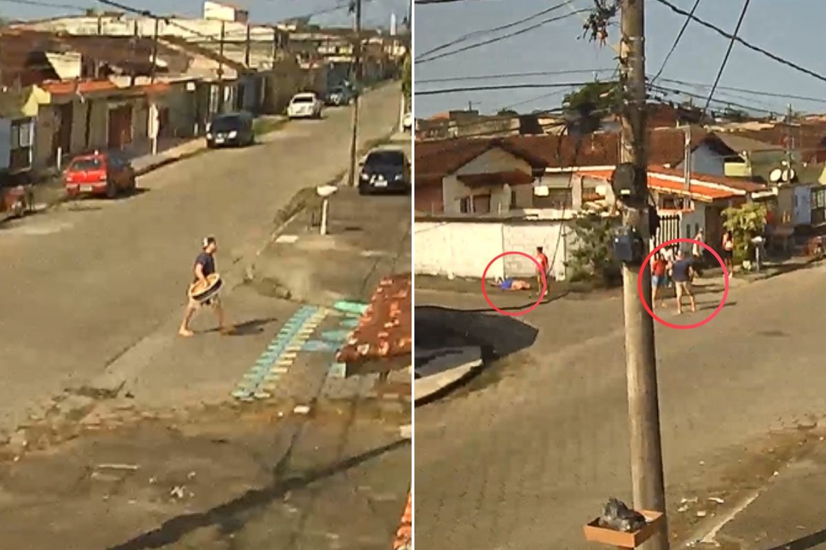 Homem morre após bater a cabeça no chão durante briga por causa de pipa no litoral de SP; VÍDEO  