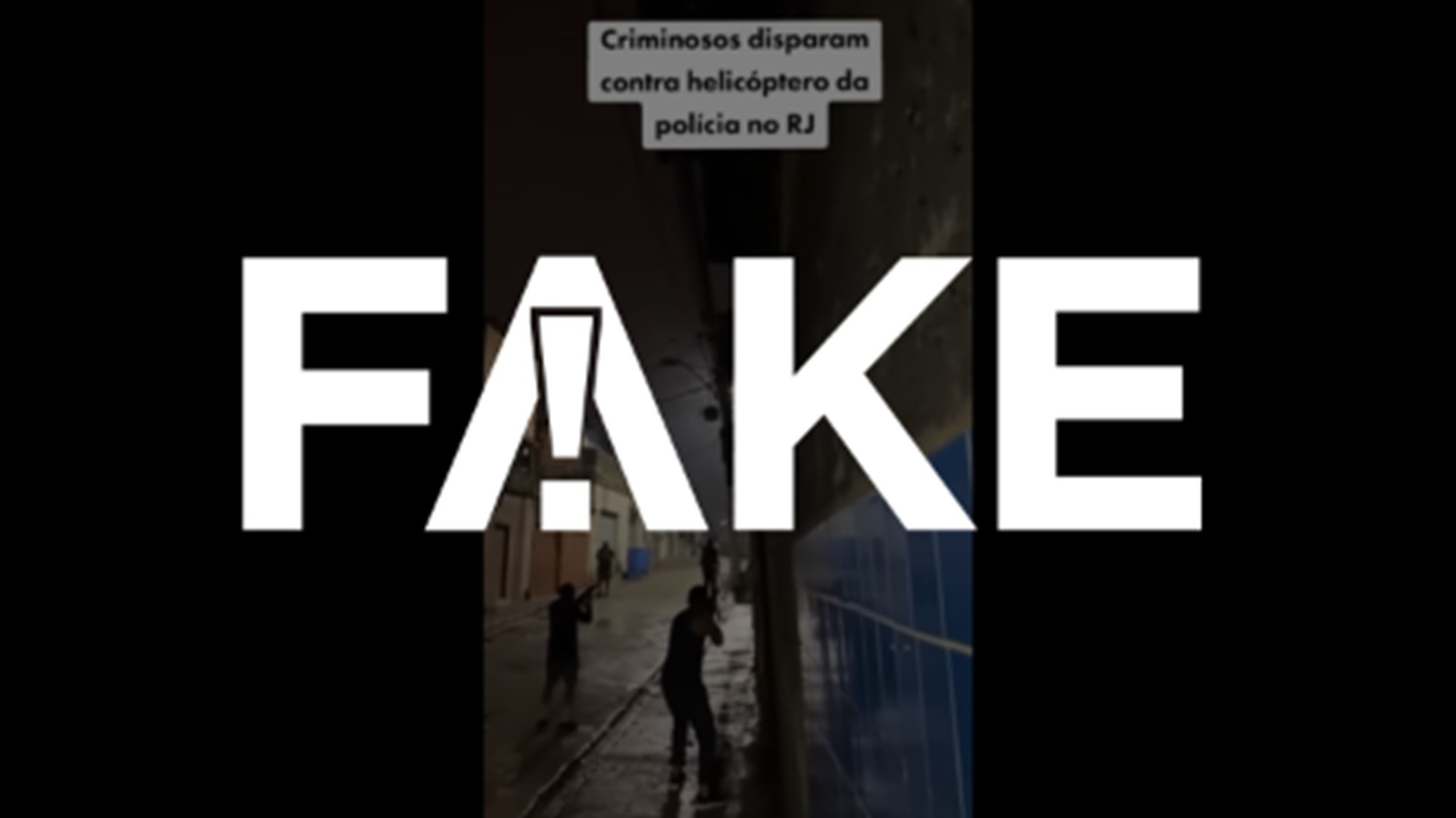 É #FAKE vídeo de criminosos atirando em helicóptero da Polícia Militar no Rio; cena foi criada com inteligência artificial
