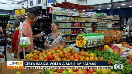 Preço da cesta básica volta a subir em Palmas