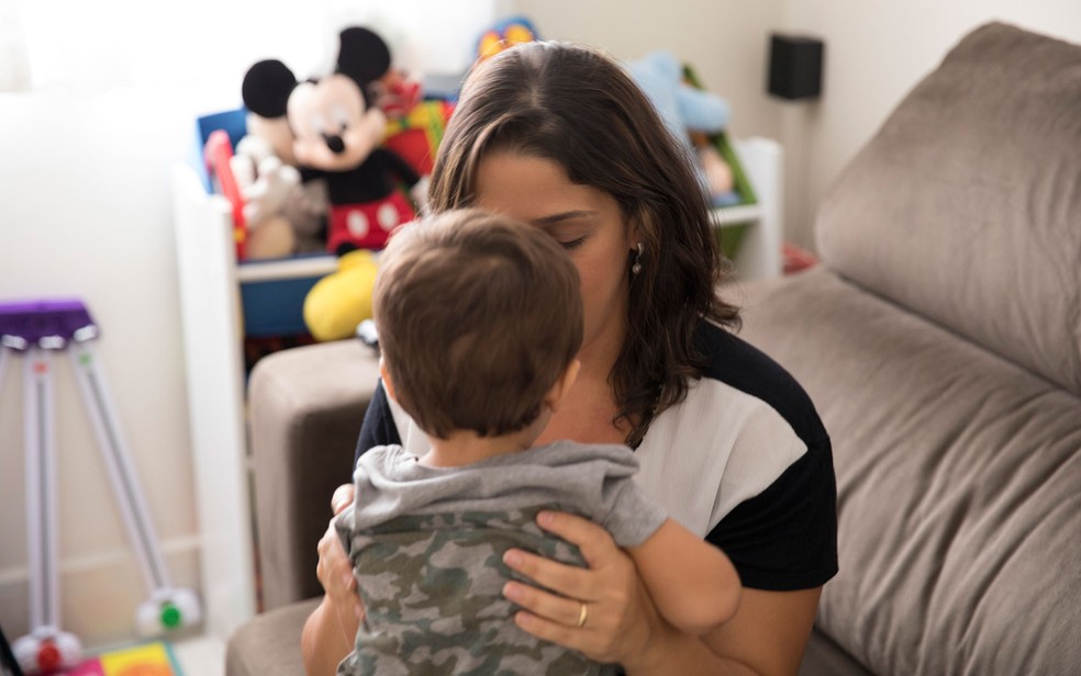 Ana Carolina se casou e teve um filho, Miguel, atualmente com 1 ano e 9 meses — Foto: Sérgio Fernandes/G1