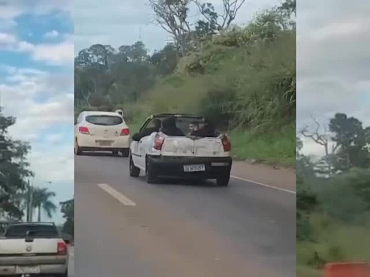 Carro de luxo é flagrado a 195 km/h em rodovia de Goiás; vídeo