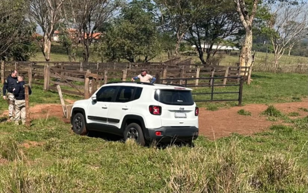 José Bonifácio-SP: Idosa para em acostamento de rodovia e desce em busca de plantas, esquece de puxar freio e carro invade sítio