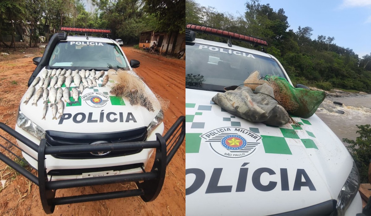 Mulher é multada em R$ 1,2 mil após capturar 12 kg de peixes com tarrafa em rio no interior de SP