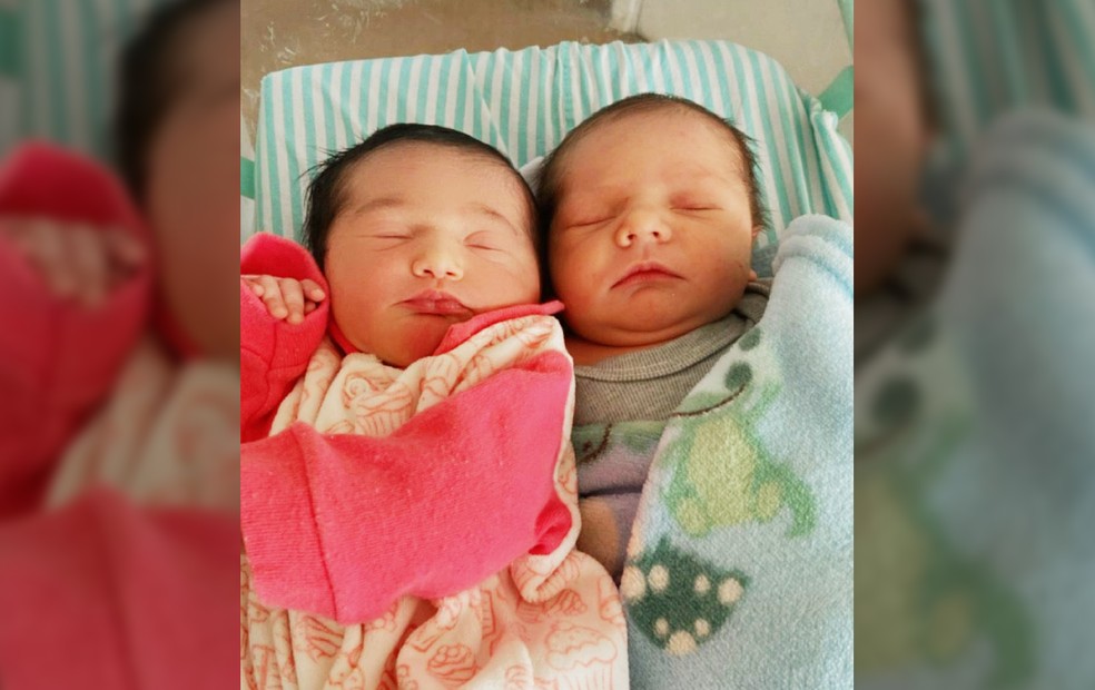 Irmãs do interior de SP dão à luz no mesmo dia e são colegas de quarto na maternidade — Foto: Arquivo pessoal