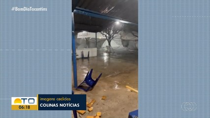 Chuva causa prejuízos em Colinas do Tocantins
