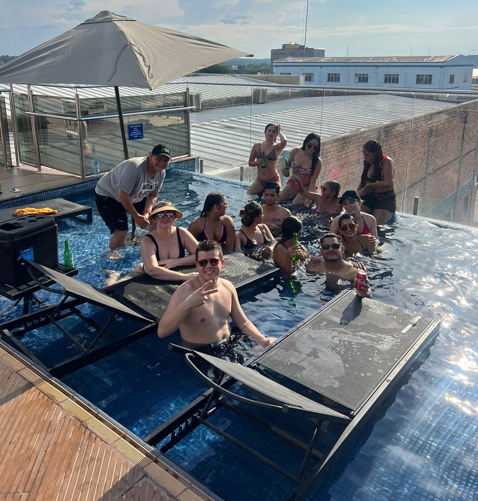 Com estadia em hotel de luxo, foram três dias de viagem em Porto Velho, capital de Rondônia — Foto: Arquivo pessoal