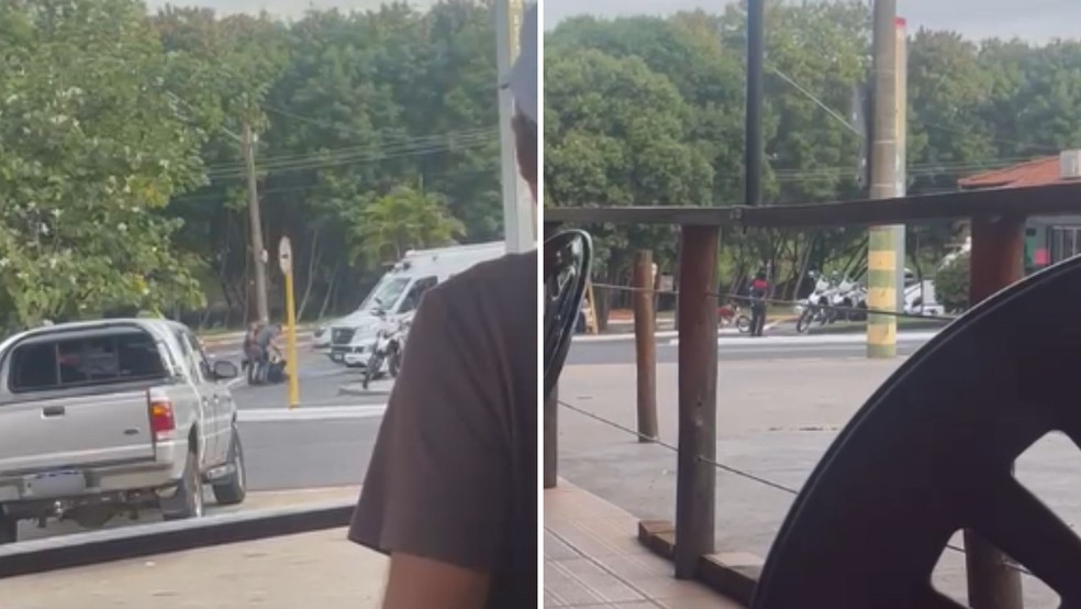 Homem é baleado após invadir base da PM portando simulacro em Bauru — Foto: Divulgação/Redes Sociais