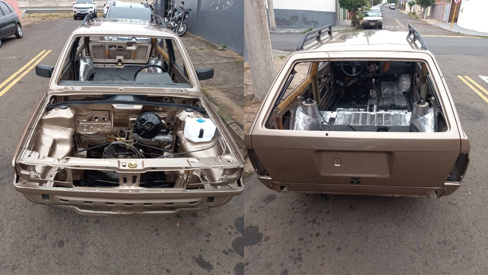 Richard Serrano pretende finalizar a restauração da Parati 91 — Foto: Arquivo Pessoal