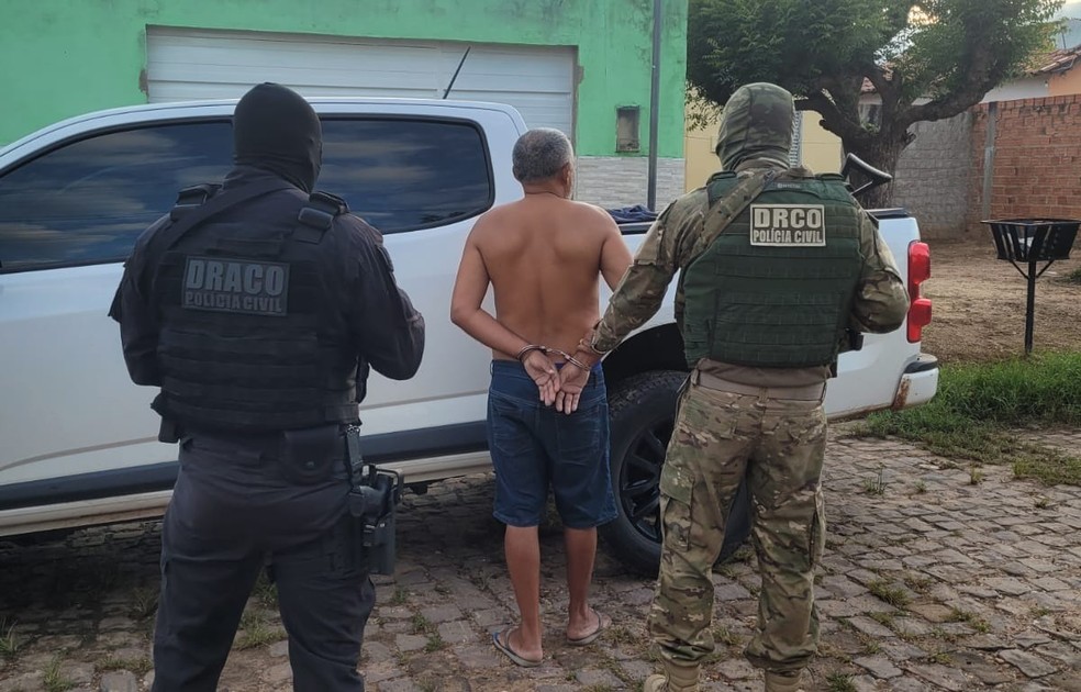 Suspeito de extorsão e sequestro no Pará é preso na Zona Sul de Teresina — Foto: Divulgação/SSP-PI