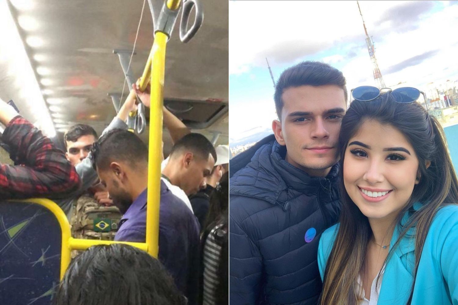 Casal celebra Dia dos Namorados após troca de olhares em ônibus durante temporal histórico: 