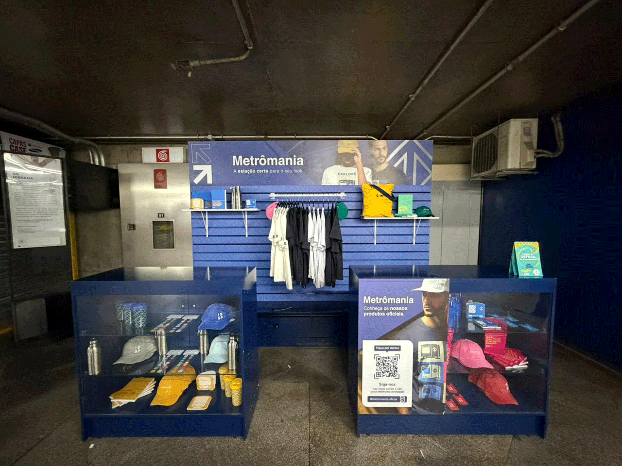 Metrô de SP inaugura 1ª loja física de produtos oficiais na estação Japão-Liberdade, da Linha 1-Azul