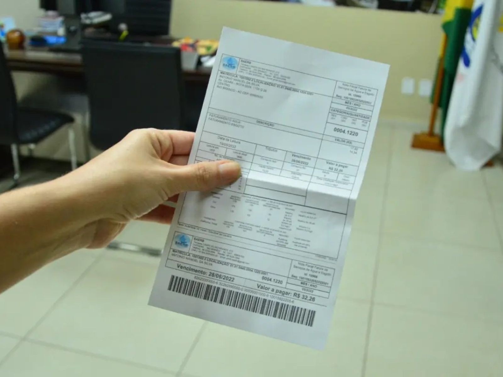 Contas de água e esgoto sofrem aumento de mais de 6% a partir de junho em Rio Branco