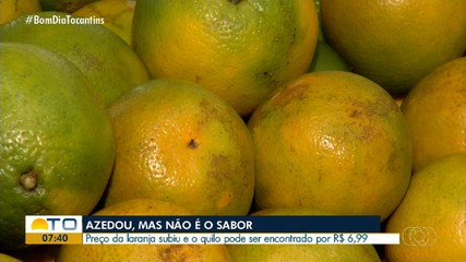 Pesquisa mostra aumento no preço do quilo da laranja