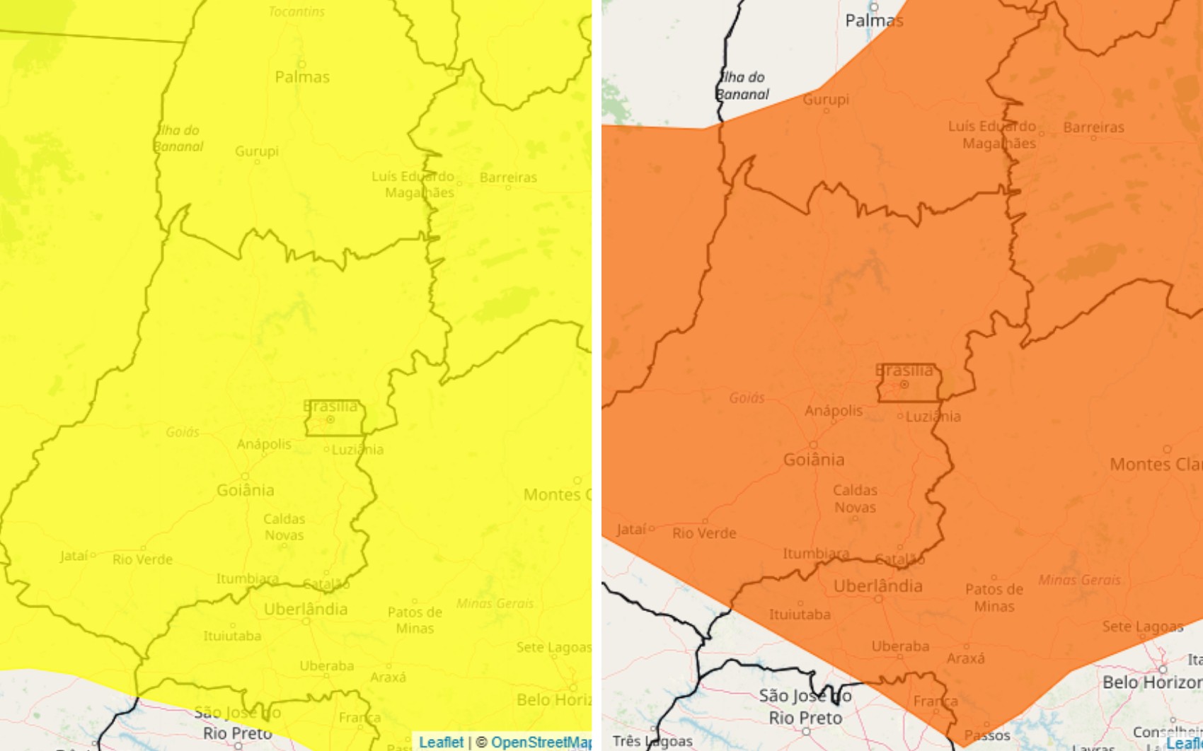 Tempestade deve atingir cidades em Goiás nesta quarta-feira