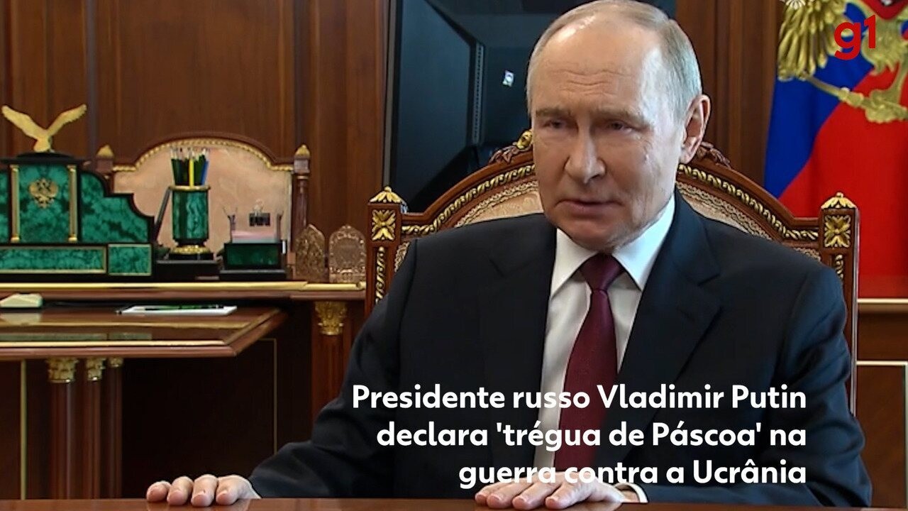 Putin anuncia trégua de ataques à Ucrânia na Páscoa; o que se sabe
