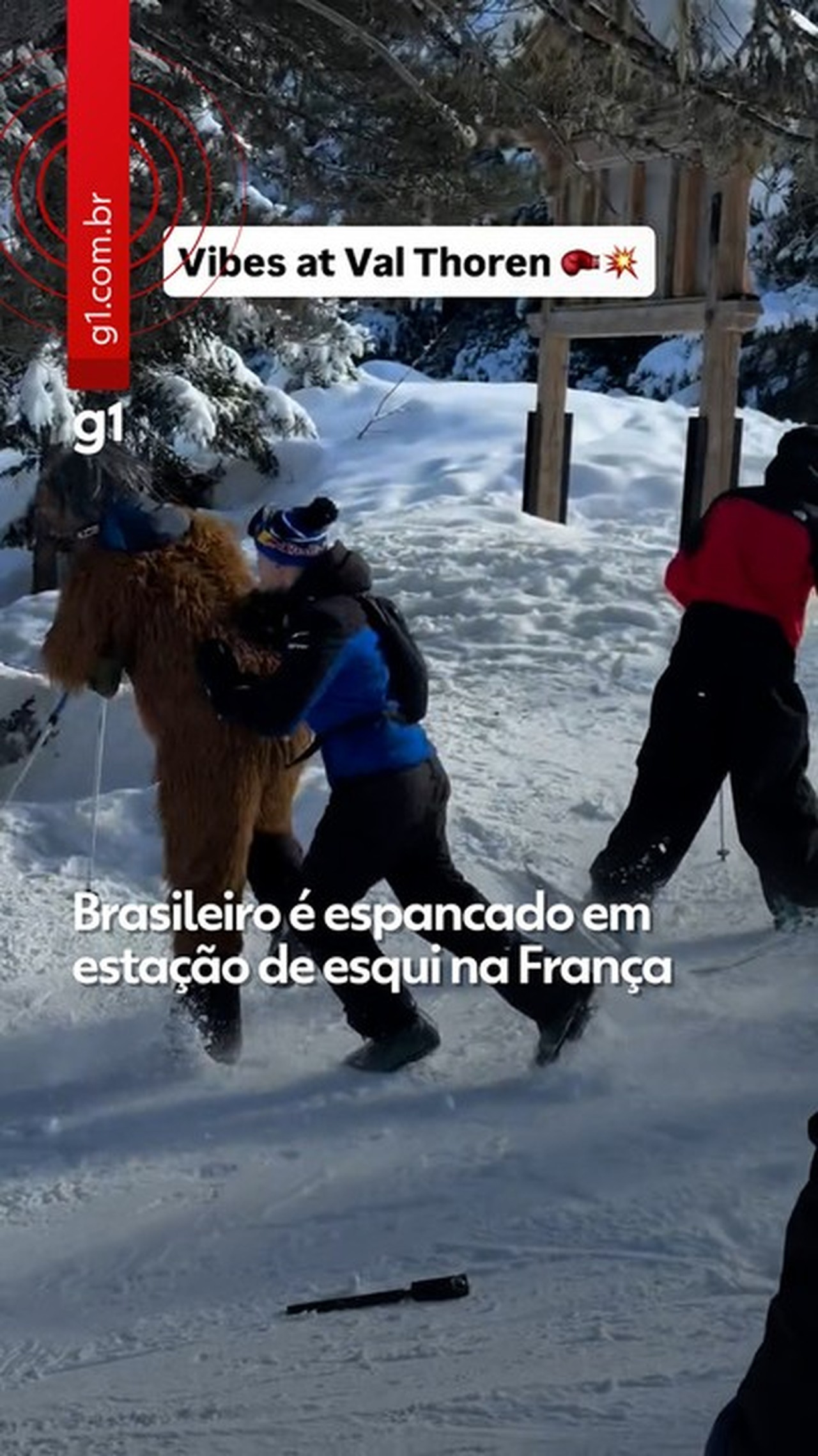 Brasileiro é espancado em estação de esqui na França; VÍDEO mostra agressões