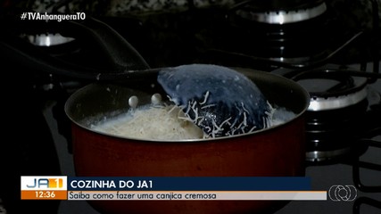 Cozinha do JA1: veja passo a passo para fazer uma canjica cremosa