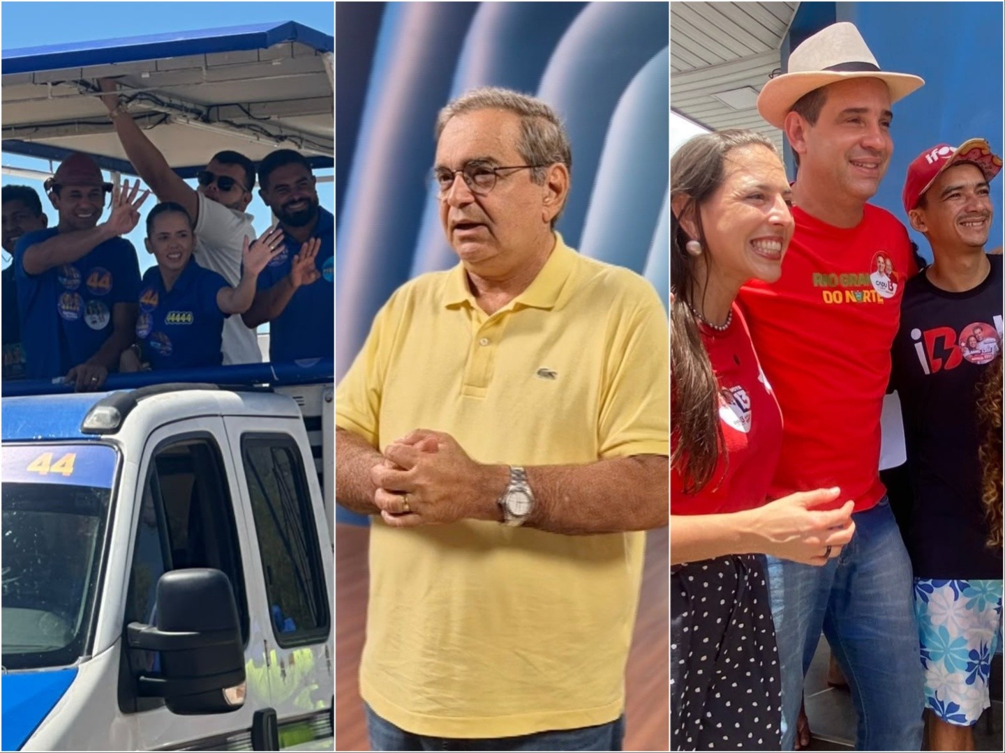 Eleições 2026: veja como foi o dia dos candidatos ao governo do Rio Grande do Norte nesta quarta-feira