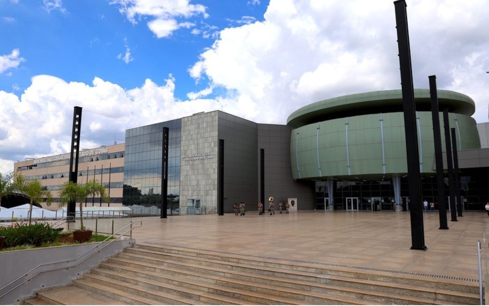 Fachada da Assembleia Legislativa de Goiás — Foto: Divulgação/Alego